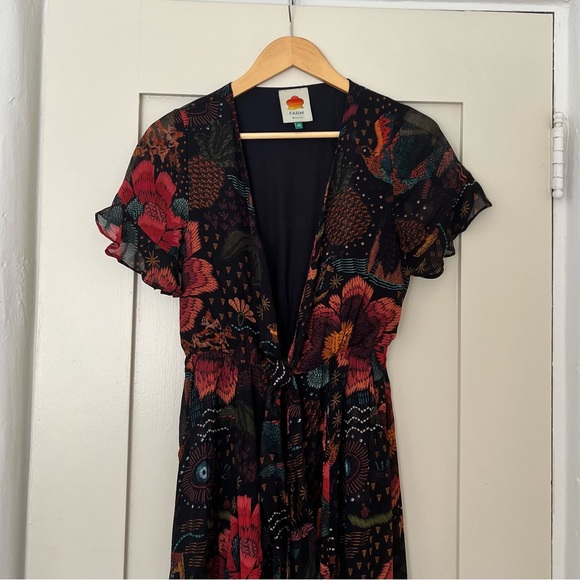 Farm Rio Black River Creatures Maxi Dress - Picture 7 of 13